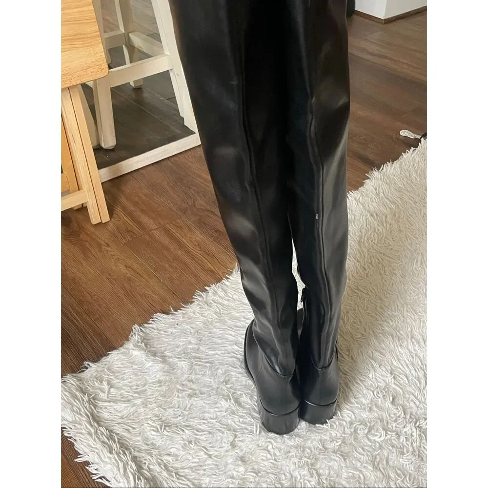 Jeffery Campbell Reflect OK Thigh High Boots 6.5